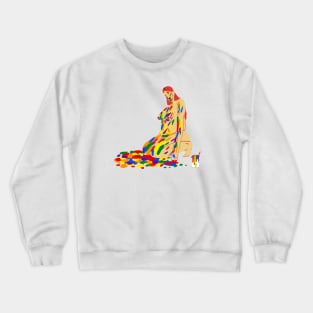 Rainbow paint Crewneck Sweatshirt